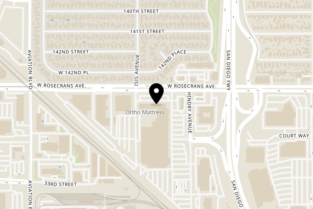 Map showing the location of SanSai Japanese Grill Hawthorne on 5354 Rosecrans Avenue in Hawthorne